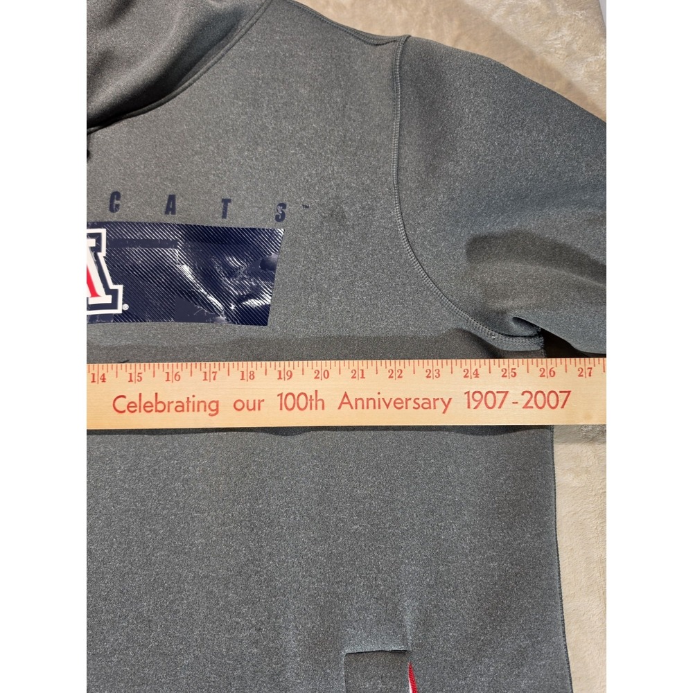 Nike Arizona Wildcats Hoodie XL Gray Navy Therma Fit NCAA Engineered Pullover - Picture 12 of 13